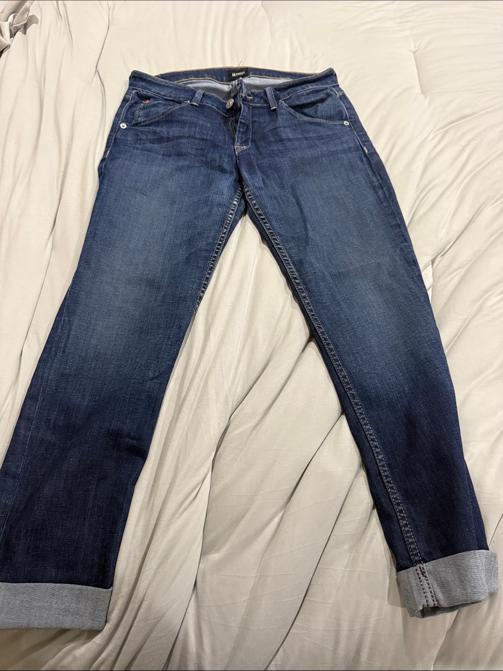 Hudson woman jeans bacara crop straight cuffed